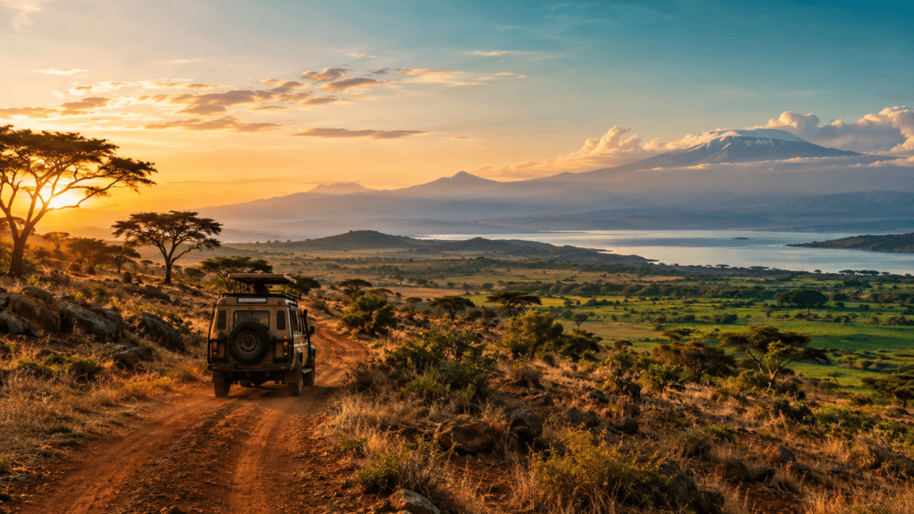 Safari Road to the Mountain Lake